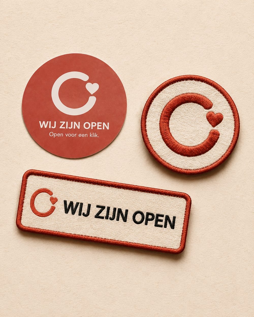 Stickers en patches voor singles